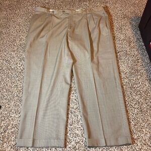 Corbin Wool Dress Pants Pleated Front Cuffed Hem‎ Business Casual 44